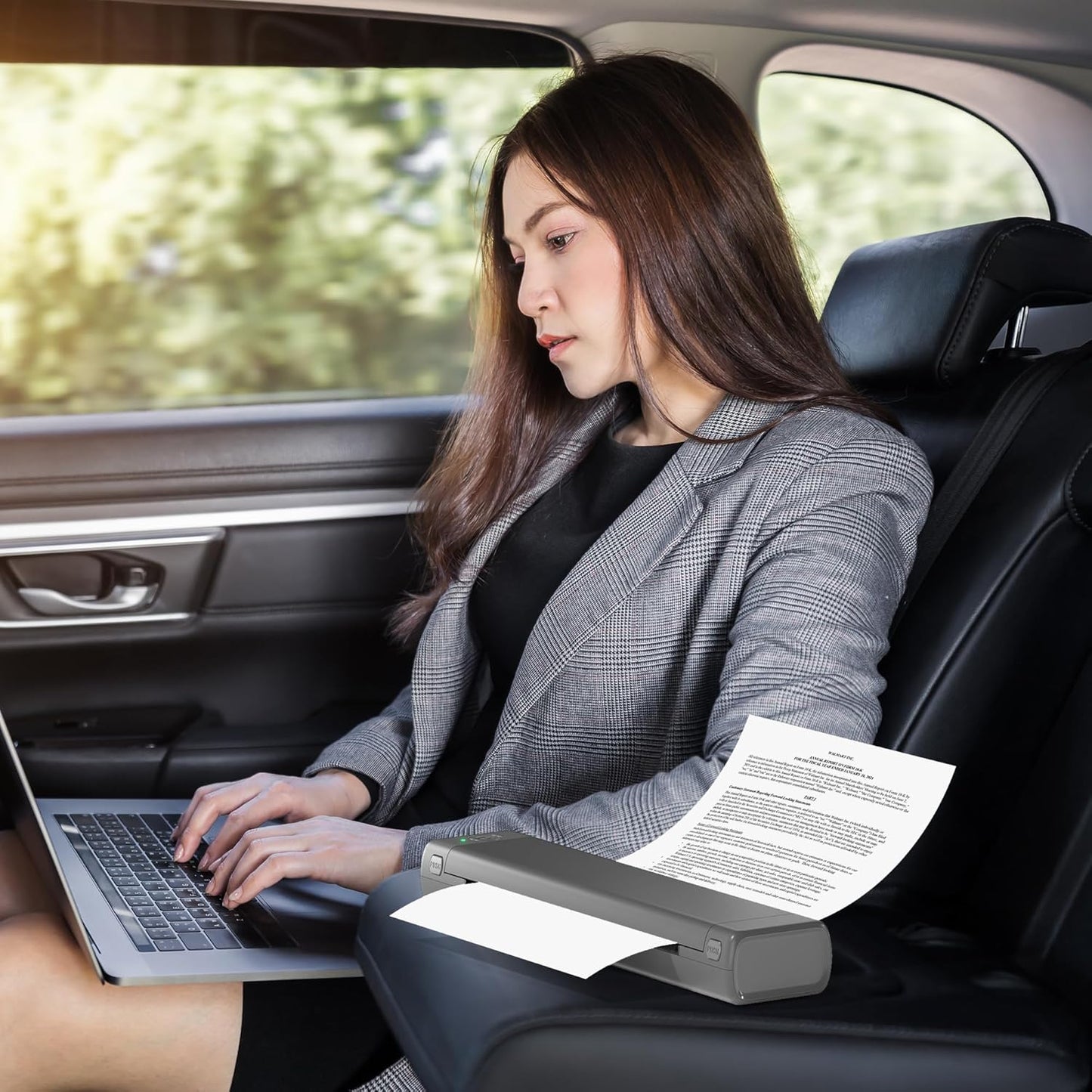 PrintGo M08™ — Portable A4 Thermal Printer (Bluetooth + USB)